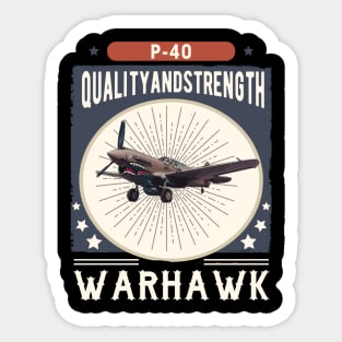 P40 WARHAWK Sticker